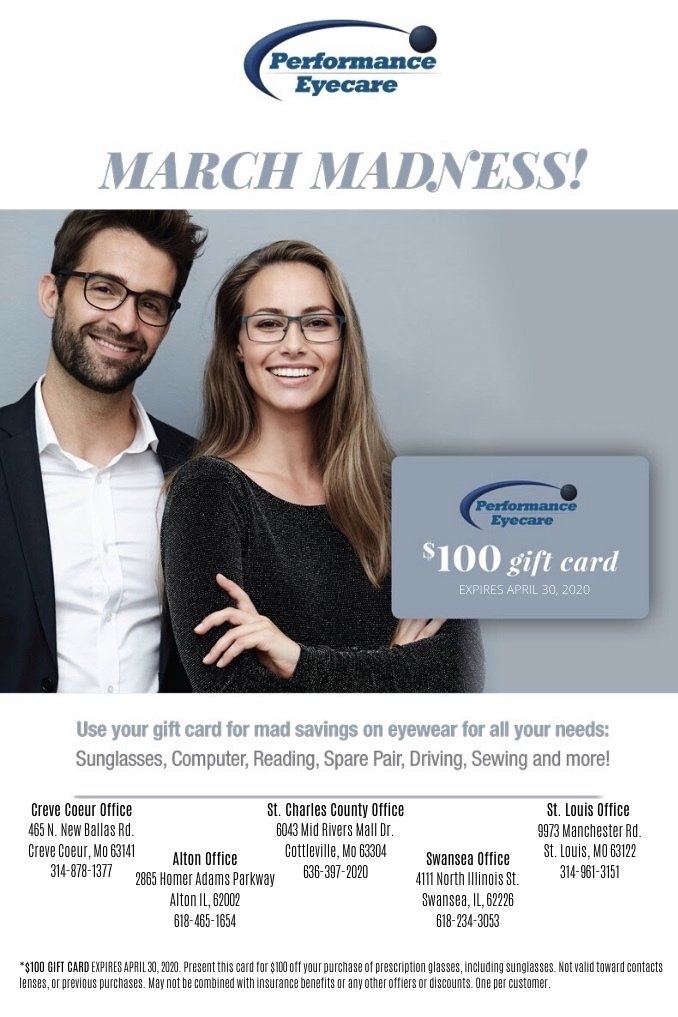Creve Coeur, Alton, Swansea Optometrists Performance Eyecare